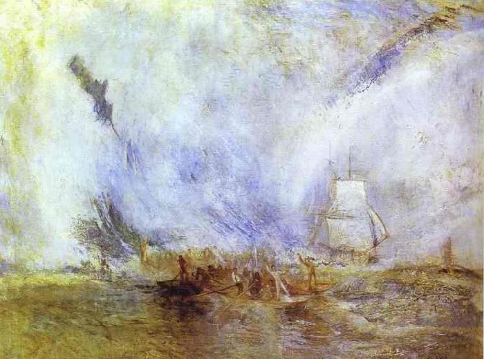 J.M.W. Turner Whalers oil painting image
